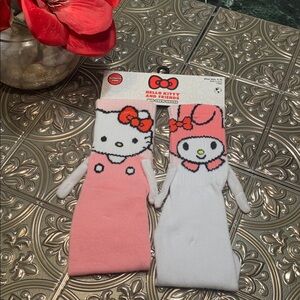 🌹Hello Kitty & Friends MAGNET Arms Mid-Crew FUN Socks • NWT